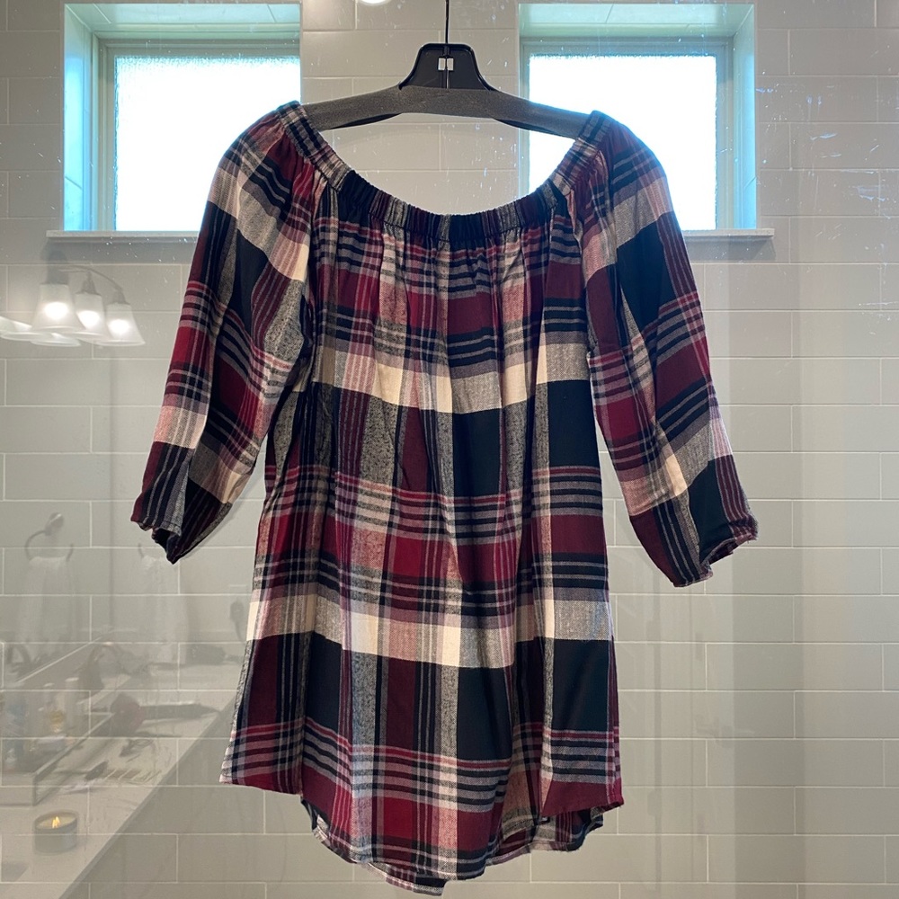 Plaid flannel Renee C Top
